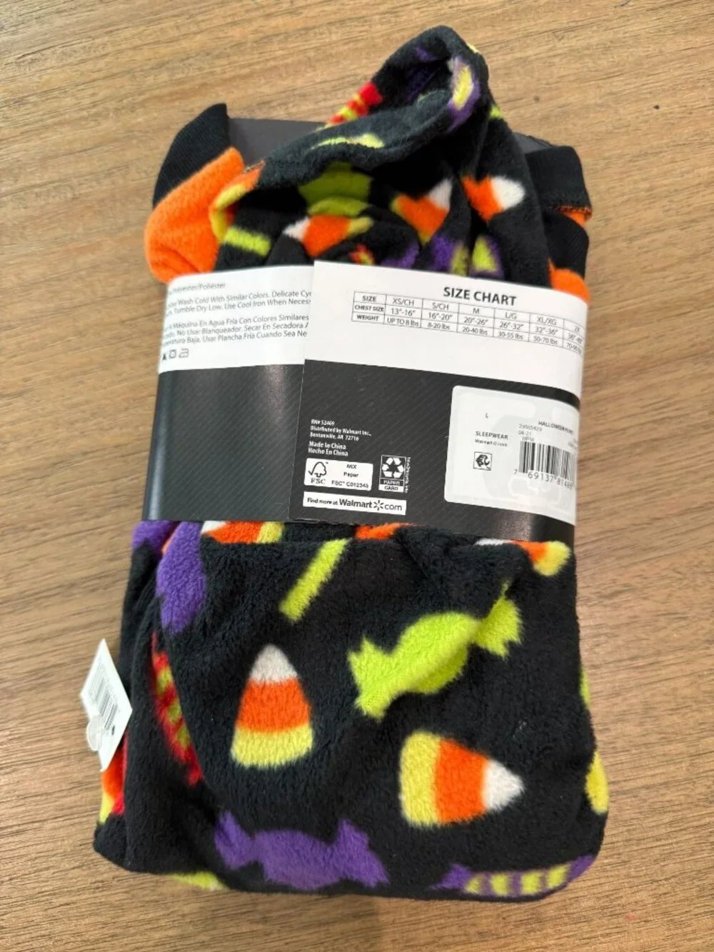 Halloween Dog Pajamas Size Large NWT Spooky Pet PJs Fits 30-55 lbs